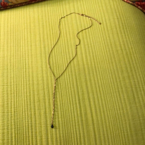 Long gold drop necklace - Picture 1 of 2